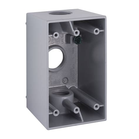 single gang deep box weather proof metal|deep single gang electrical box.